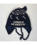 Gould Academy Skiing Vermont Originals Wool Knit Beanie Hat Tassle Ear F... - $544.46 MXN