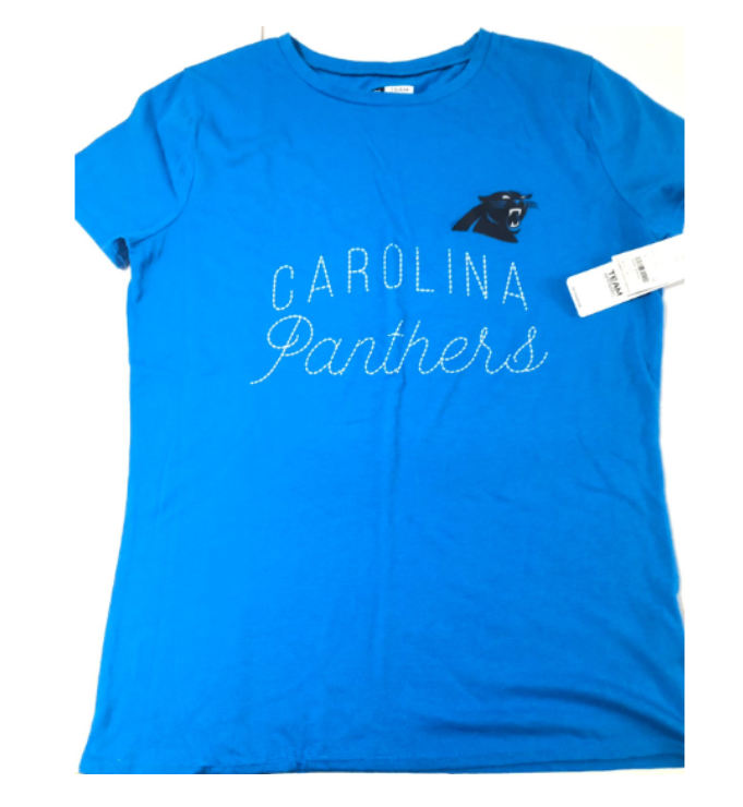 NFL Carolina Panthers Women's Blue Short Sleeve Tee NWT Size: S - $12.00