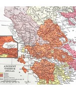 Map 300 BC Ancient Greece Hellas 1938 Atlas Print Dorian Ionian Aeolian ... - $49.14 CAD