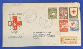 ZAYIX 1953 Netherlands B254-258 / Mi 615-619 / NVPH E14 FDC - Red Cross / Nurse - £11.99 GBP