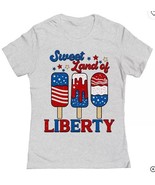 Junior&#39;s Sweet Land Of Liberty Patriotic Graphic Tee XL - $274.15 MXN