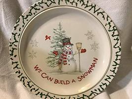 We Can Build Snowman Plate, 10 Dinner Plate - $23.76