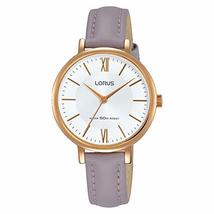 Lorus Ladies Watch with Silver Dial and Mauve Strap RG264LX6 - £49.59 GBP