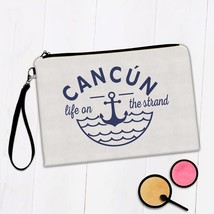 Cancún Life on the Strand : Gift Makeup Bag Beach Travel Souvenir Mexico - £9.47 GBP