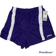 Asics Mens Large Medley Purple Running Shorts TF706-6301 NWT *FLAW* - £11.06 GBP