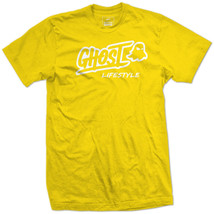 T-SHIRT GhostLifestyle &quot;LIFESTYLE&quot; LOGO AUTHENTIC YELLOW  NEW LIMITED GH... - £15.39 GBP+