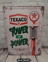 Texaco Rectangular Gas Gasoline Oil  Aluminum Retro Remake Sign Station ... - $34.84 CAD