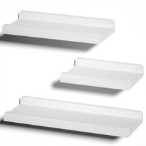 White Floating Shelves, Alsonerbay Floating Shelves Wood For Wall, Set Of 3. - £26.88 GBP