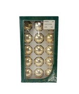 Rauch Glass Ball Christmas 1 3/4 In Diameter Ornaments GOLD 8015-01 Box ... - £13.14 GBP