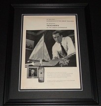 1959 Teacher&#39;s Scotch 11x14 Framed ORIGINAL Vintage Advertisement - £34.90 GBP