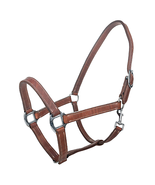 Tabelo Full-Size Adjustable Leather Halter with Snap - $100.95