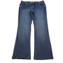 Faded Glory Jeans Womens 12 Tall Blue Bootcut Stretch Medium Wash Denim ... - £19.34 GBP