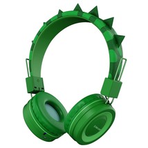Kids Bluetooth Headphones With Microphone For School, Dinosaur Over-Ear ... - £41.76 GBP