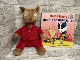 Llama Llama Red Pajama Plush 11&quot; W/ Book Set ~ Kohl&#39;s Cares Stuffed Animal - $14.84