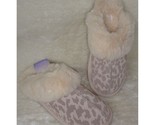 Stars Above Cozy Slip On Leopard Slippers Women&#39;s Size US 7 NEW - $15.83