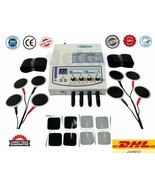 Physiotherapy 04 Channel Electrotherapy sticky+carbon Pads Combo pulse m... - $201.38 CAD