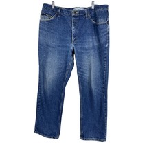 LEE Mens Straight Leg Jeans Size 40x30 Blue Denim Medium Wash  - £10.60 GBP