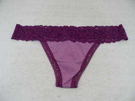 Adore Me Women&#39;s Lace Trim Risque Thong 11058 Purple XL - £3.70 GBP