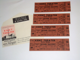 VICTOR BORGE 4 UNUSED 1966 THEATER TICKETS and Will Call Envelope KRNT T... - $9.98