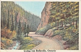 Belleville Ontario Canada~Greetings FROM~1943 Postcard - £5.56 GBP