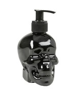 Gothic Black Skull Head SOAP Dispenser Plastic Refillable Filled with Sc... - £11.81 GBP