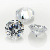 5pcs 3MM Round Cubic Zirconia Loose Stone White Star Cut Quality stone - $12.60