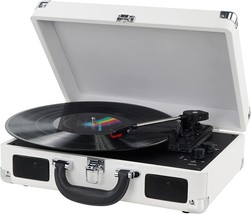 Digitnow! Turntable Record Player 3Speeds With Built-In Stereo, Suitcase Design - £41.76 GBP