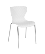 Lowell Contemporary Design White Plastic Stack Chair - £78.61 GBP+