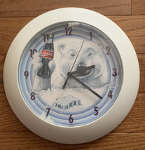 Coca Cola Polar Bear Coke Clock 1997 - $19.80