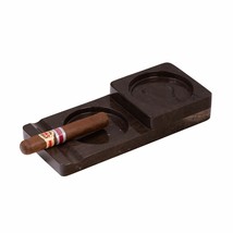 Bey Berk Marble Cigar Ashtray and Coaster Brown - £51.02 GBP