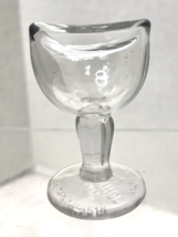 Antique Glass Eye Wash Cup Cobalt Optical Medical John Bull Dated 1917 2... - $18.32