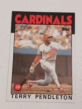 Terry Pendleton St. Louis Cardinals 1986 Topps Card #528 - £0.77 GBP