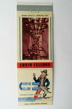 Carib Cellers - Christiansted, St. Croix, Virgin Islands 20FS Matchbook Cover - £1.57 GBP