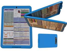 Nursing Storage Clipboard  -(Ocean Blue)  -reference sheets -great for clinical - £14.85 GBP