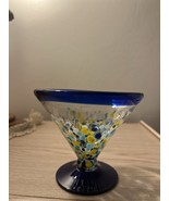 ROYAL CARIBBEAN CRUISE HAND BLOWN CONFETTI MARGARITA KOSTA BODA GLASS - $20.36 CAD