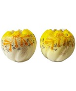 Vintage Mt. Washington Hand Painted Yellow Satin Crimped Top Rose Bowl V... - $1,335.24 MXN