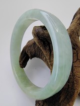 58.10mm Icy Light Green Burma Jadeite Jade Bangle Bracelet # 50 gram # 250 carat - £770.62 GBP