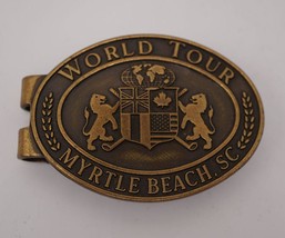 Metal Money Clip Golfer Golf Club Myrtle Beach World Tour - $24.74