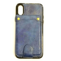 PU Leather Wallet Multi Card Holding Case Cover for iPhone XR 6.1″ NAVY BLUE - £4.63 GBP