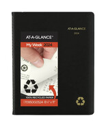 AT-A-GLANCE Recycled 2024 Weekly Monthly Appointment Book Planner Black ... - $661.34 MXN