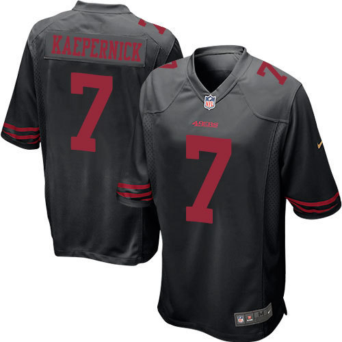 San Francisco 49ers #7 Colin Kaepernick game jersey black - $36.99