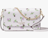 Kate Spade Madison Flap Crossbody Bag Floral Lilac Chain Purse KG238 NWT... - £80.37 GBP