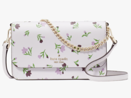 Kate Spade Madison Flap Crossbody Bag Floral Lilac Chain Purse KG238 NWT $299 - £79.61 GBP