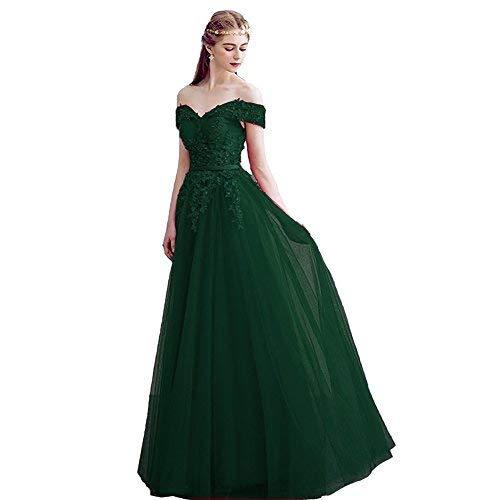 Plus Size Off The Shoulder Beaded Prom Evening Dress Emerald Green US 16W