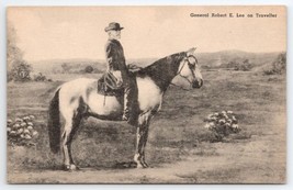 General Robert E Lee On His Horse Traveller Albertype Postcard Y29 - £11.82 GBP