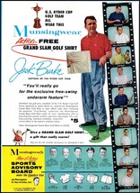 1957 Munsingerwear Golf Shirt PRINT AD U.S. Ryder Cup Golf Team, Jack Bu... - $12.86