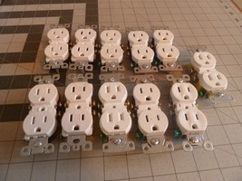 11 - Electrical Duplex Receptacles: Various Brands- 15 Amp - WHITE - NEW - $17.95