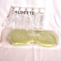 Aloette Silk Satin Sleep Eye Mask Night Cover Eye With Travel Bottle Set - $11.31