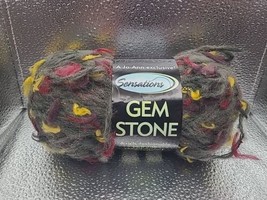 NEW Sensations Green Gem Stone Yarn by Jo-Ann&#39;s #122 Color 142 Yds Mixed Fibers - £9.50 GBP