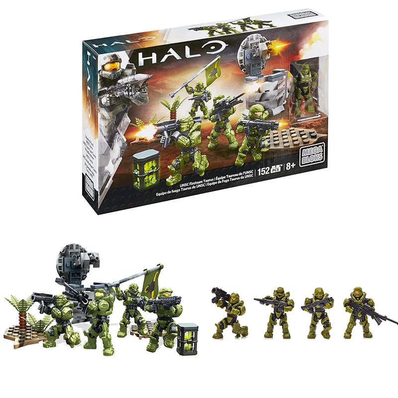 Mega Bloks 152 Pcs Halo Unsc Fireteam Taurus Warriors Building Blocks Children - £25.68 GBP